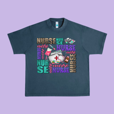 Nurse Nurse Nurse With Nurse Element Urban Heavy Tee Designed By Adodesignshop