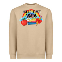 Mushroom back to school hello first grade 3200x2400 Heavyweight Sweatshirt - AdoDesignShop