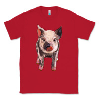 Red pig Classic Tee - BarkalooDesign
