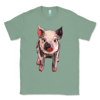 Sage pig Classic Tee - BarkalooDesign