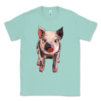 Seafoam pig Classic Tee - BarkalooDesign