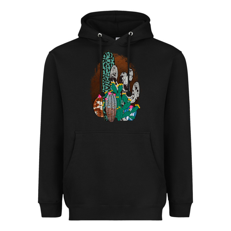 Western Cowhide Cactus Heavyweight Hoodie by Bettercallsaul | Teevron