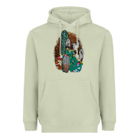 Matcha Western Cowhide Cactus Heavyweight Hoodie - Bettercallsaul