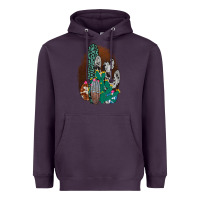 Plum Western Cowhide Cactus Heavyweight Hoodie - Bettercallsaul