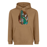 Toasted Coconut Western Cowhide Cactus Heavyweight Hoodie - Bettercallsaul