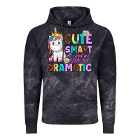 Cloud Black cute smart and a little bit dramatic unicorn Vintage Hoodie - AdoDesignShop