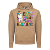 Vintage Coffee cute smart and a little bit dramatic unicorn Vintage Hoodie - AdoDesignShop