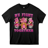 Black we fight together breast cancer gnome Heavy Core Tee - BarkalooDesign