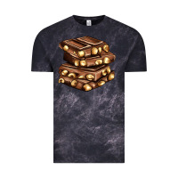 Cloud Black nut and chocolate Vintage Tee - AdoDesignShop