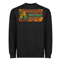 (preview)custom Cowboy Boots Sunflowers And Cactus License Plate Heavyweight Sweatshirt | Teevron