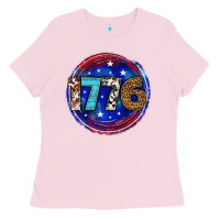 Bubblegum Pink western 1776 4th of july billie wilder Ladies Tee - texasbilliewilder