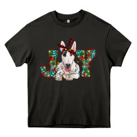 Asphalt Christmas joy bull terrier Heavy Core Tee - RanaPortraitStore