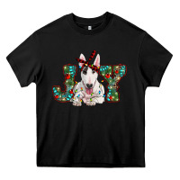 Black Christmas joy bull terrier Heavy Core Tee - RanaPortraitStore