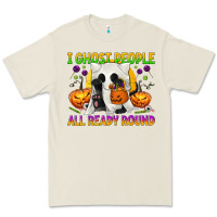 Bone I Ghost People All Ready Round Premium Tee - texasbilliewilder