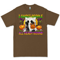 Cacao I Ghost People All Ready Round Premium Tee - texasbilliewilder