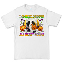 White I Ghost People All Ready Round Premium Tee - texasbilliewilder