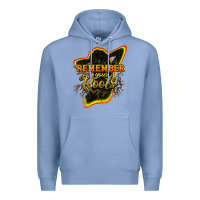 Colony Blue remember your roots Premium Hoodie - NancyCooperArtShop