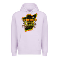 Lilac remember your roots Premium Hoodie - NancyCooperArtShop