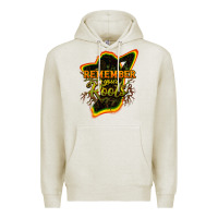 Oatmeal Heather remember your roots Premium Hoodie - NancyCooperArtShop