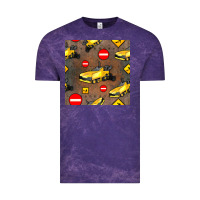 Cloud Purple asphalt paver seamless pattern Vintage Tee - BundleAndBundleShop