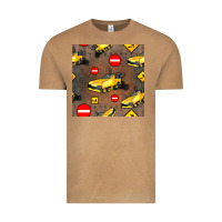 Vintage Camel asphalt paver seamless pattern Vintage Tee - BundleAndBundleShop