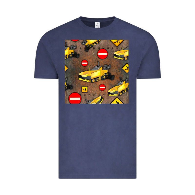 Asphalt Paver Seamless Pattern Vintage Tee by BundleAndBundleShop | Teevron