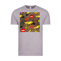 Vintage Zinc asphalt paver seamless pattern Vintage Tee - BundleAndBundleShop