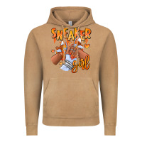 Vintage Camel orange galaxy sneaker girl afro woman Vintage Hoodie - RanaPortraitStore