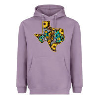Lavender Western Texas Map Heavyweight Hoodie - Bettercallsaul