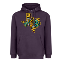 Plum Western Texas Map Heavyweight Hoodie - Bettercallsaul