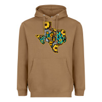 Toasted Coconut Western Texas Map Heavyweight Hoodie - Bettercallsaul
