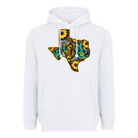 White Western Texas Map Heavyweight Hoodie - Bettercallsaul