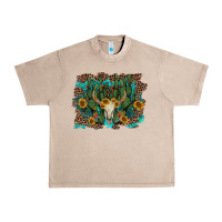 French Oak leopard bull skull cactus sunflowers Urban Heavy Tee - AdoDesignShop