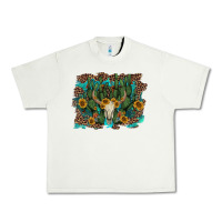 Pistachio leopard bull skull cactus sunflowers Urban Heavy Tee - AdoDesignShop