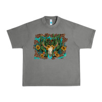Tornado leopard bull skull cactus sunflowers Urban Heavy Tee - AdoDesignShop