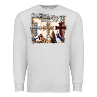 Dove Grey Christmas Begins With Christ Premium Sweatshirt - Bettercallsaul