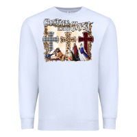 White Christmas Begins With Christ Premium Sweatshirt - Bettercallsaul