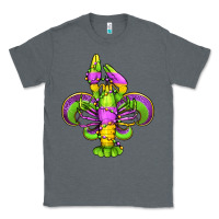 Charcoal Heather mardi gras crawfish fleur de lis Classic Tee - Jasminsmagicworld