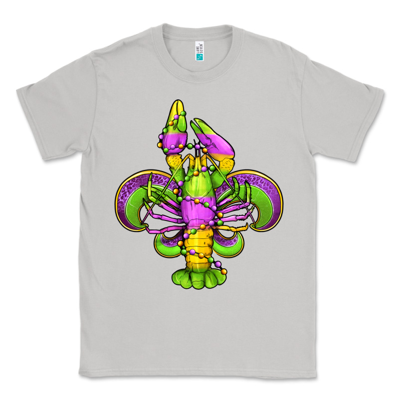 Mardi Gras Crawfish Fleur De Lis Classic Tee by Jasminsmagicworld | Teevron