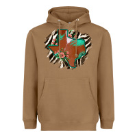 Toasted Coconut Western Horsehide Texas Flag Heavyweight Hoodie - Bettercallsaul