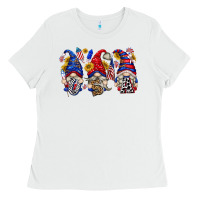 White usa with gnome billie wilder Ladies Tee - texasbilliewilder
