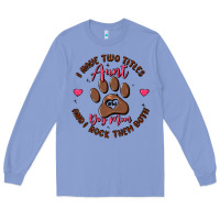 Colony Blue i have two titles aunt and dog mom Long Sleeve Tee - MaliasSmallBusiness