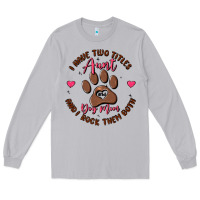 Moon Dust i have two titles aunt and dog mom Long Sleeve Tee - MaliasSmallBusiness