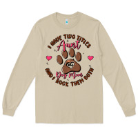 Mushroom i have two titles aunt and dog mom Long Sleeve Tee - MaliasSmallBusiness