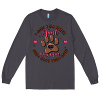 Smoke i have two titles aunt and dog mom Long Sleeve Tee - MaliasSmallBusiness