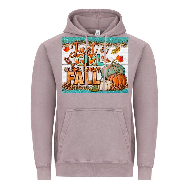Just A Girl Who Loves Fall Mousepad Vintage Hoodie by BundleAndBundleShop | Teevron