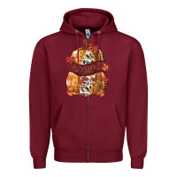 Burgundy blessed Zipper Hoodie - MaliasSmallBusiness