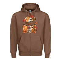 Chestnut blessed Zipper Hoodie - MaliasSmallBusiness