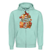 Seafoam blessed Zipper Hoodie - MaliasSmallBusiness