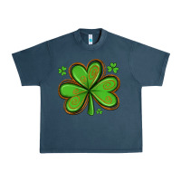 Midnight Navy st patricks day shamrock with glitter Urban Heavy Tee - Artiststas